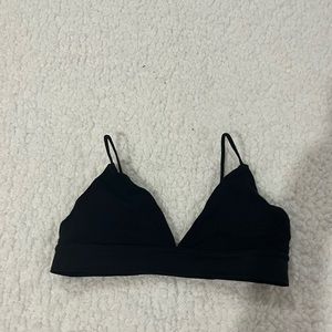 Simple black bralette